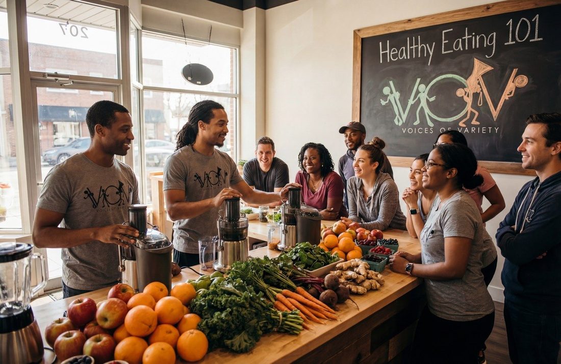 V.O.V Healthy Eating 101 juicing and nutrition class