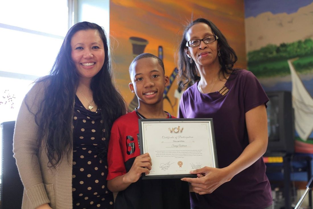 Certificate day - Semaj's moment