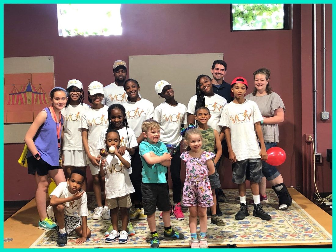 Summer camp family - every color of joy