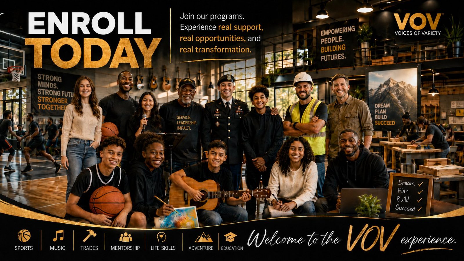 Join our programs - experience real support, real opportunities, and real transformation. Welcome to the V.O.V experience.